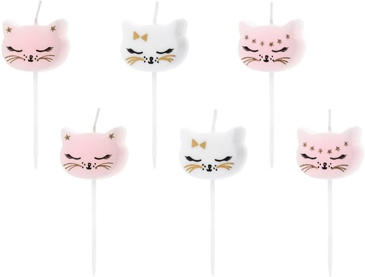Amscan Kerzen Katzen (6 x)
