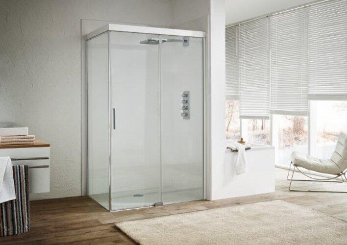 Produktbild Koralle S600Plus Schiebetür mit Trennwand an Einstiegsseite DSTD2 140 R, Trennwand rechts, 1400mm (102.50 cm, 208.80 cm, 37.80 cm)