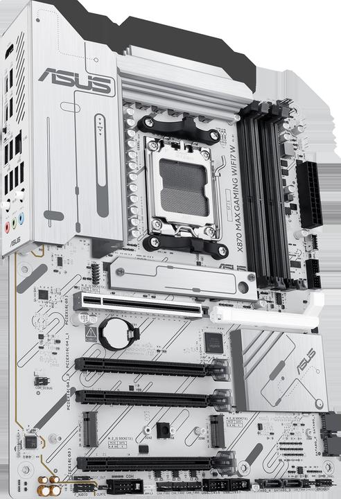 Immagine prodotto ASUS MB AMD AM5 X870 MAX GAMING WIFI7 White (AM5, AMD X870, ATX)