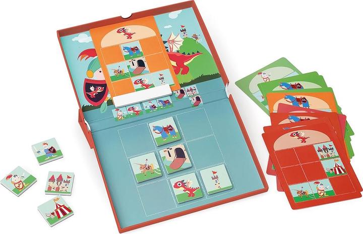 Actual product image Scratch Magnetic Educational Game Knights and Dragons (German)