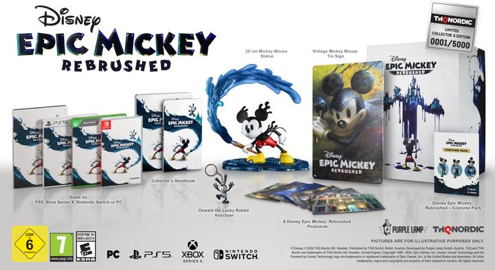 Produktbild THQ Disney Epic Mickey: Rebrushed Collectror's Edition (Switch, Switch Lite, Switch OLED, DE, FR, IT)