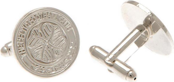Image du produit Celtic FC Boutons de manchette en forme d'écusson argenté (100% métal)