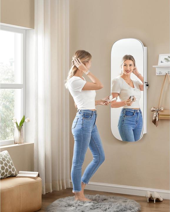 Image du produit Songmics Porte-bijoux miroir