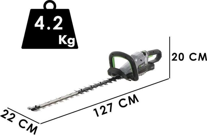 Immagine prodotto EGO HTX 7500 Tagliasiepi a zaino con supporto per batteria BHX 1000 56V 5Ah (Tagliasiepi a batteria)