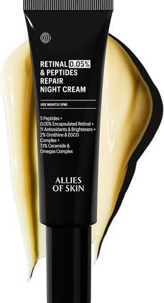 Produktbild Allies Of Skin Retinal 0,05% Peptide Repair Nachtcreme mit eingekapseltem Retinol