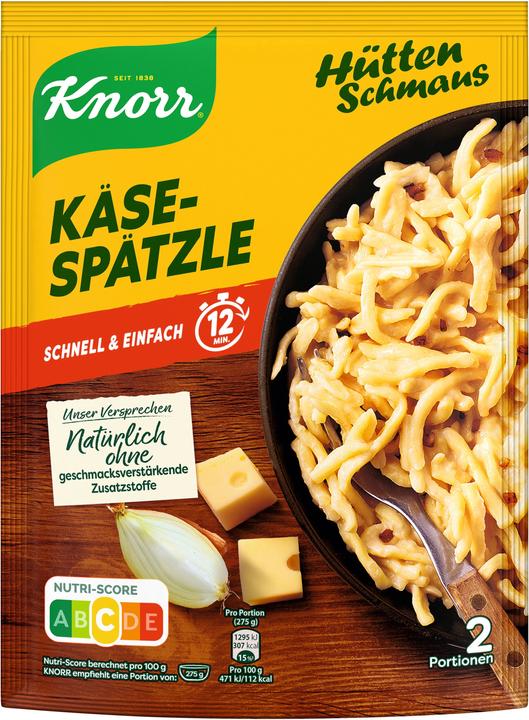 Produktbild Knorr Hüttenschmaus Käse-Spätzle 149 g (149 g)