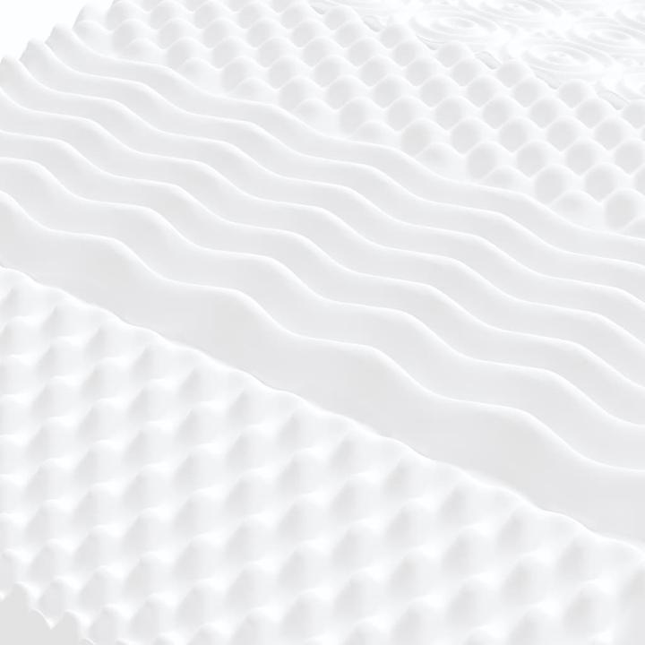 Actual product image VidaXL Schaumstoffmatratze 80 x 220 cm 7-Zonen Härtegrad 20 ILD (80 x 220 cm, Foam core)