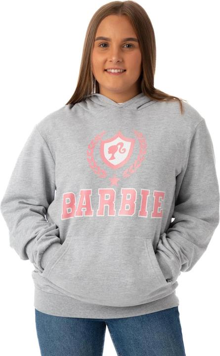 Actual product image Barbie Womens/Ladies Collegiate Logo Marl Hoodie (L)