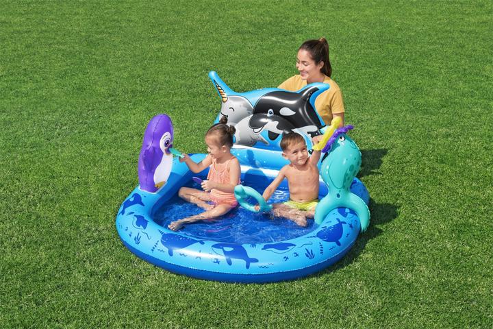 Actual product image Bestway Polar Pals™ Kids Inflatable Water Play Center and Pool 1.34 m x 1.31 m x 73 cm