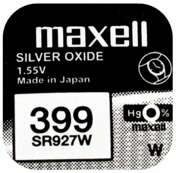 Actual product image Maxell Silver Oxide SR927W (10 pcs., SR57, 60 mAh)