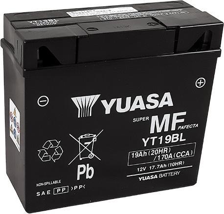 Produktbild Yuasa YT19BL AGM Motorradbatterie 17,7Ah 12V (DIN 51913) G19 (12 V, 17.70 Ah)