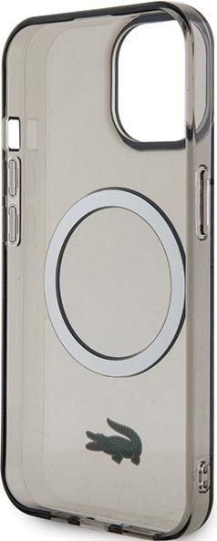 Produktbild Lacoste LCHMP15SULOK iPhone 15 6.1" czarny/black hardcase Transparent MagSafe (Apple iPhone 15)
