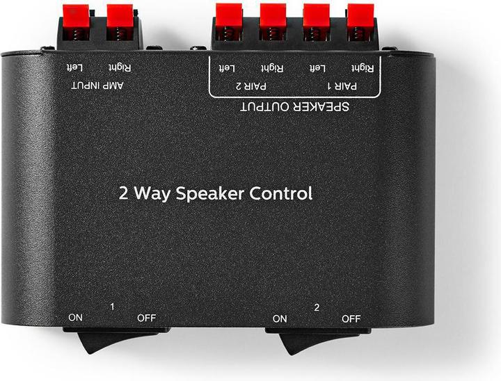 Actual product image Nedis Loudspeaker Control Box| 2-Port| Terminals| Loudspeaker Impedance 4-16
