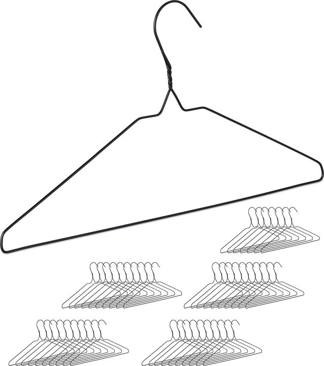 Image du produit Relaxdays 48x cintres métalliques (48 x)