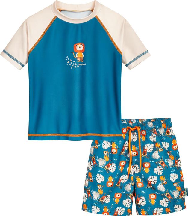 Produktbild Playshoes UV-Badebekleidungsset Dschungel Petrol Gr. 110/116 (110)