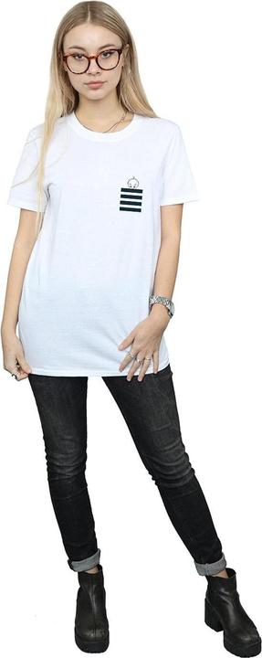 Immagine prodotto Looney Tunes Tweety Pie Striped Faux Pocket Maglietta Ampia Donna (S)