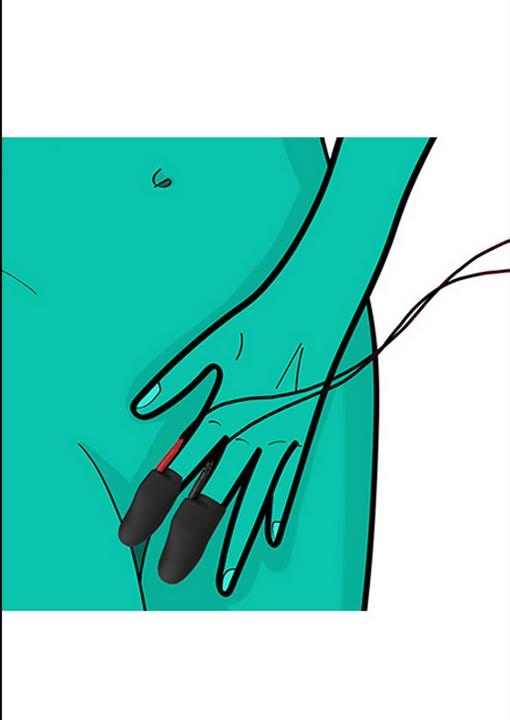 Actual product image ElectraStim Explorer Silicone Noice Finger Toy (17 cm)