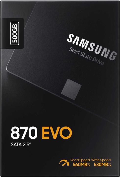 Actual product image Samsung 870 EVO (500 GB, 2.5")