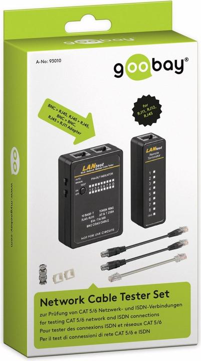 Actual product image Goobay Network Cable Tester Set