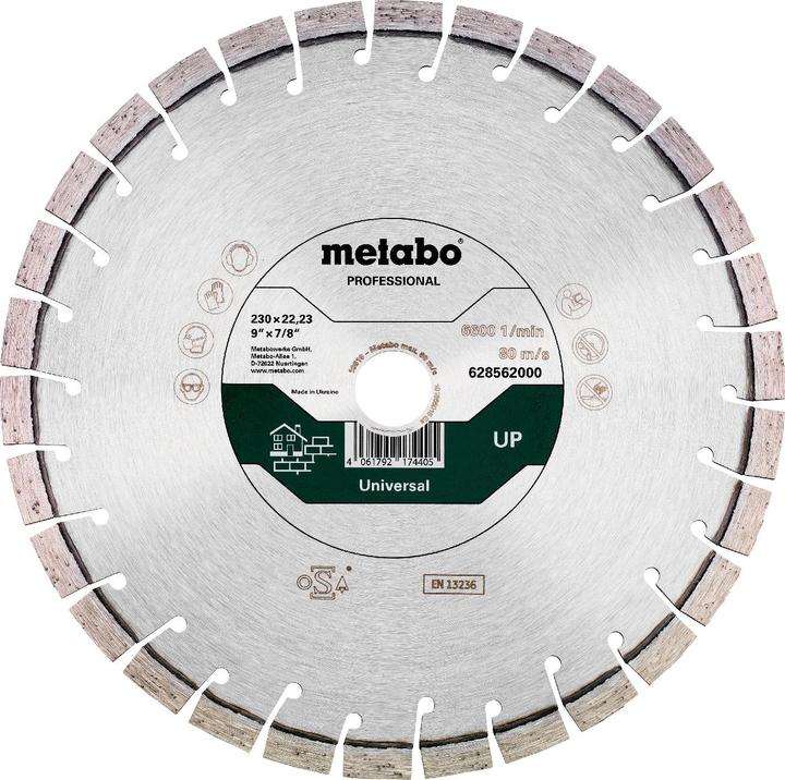 Actual product image Metabo Diamond cutting disc