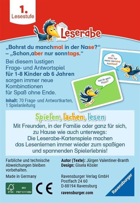 Image du produit Ravensburger 23496 - Leserabe - Alles riecht - Jeu de cartes pour apprendre à lire en s'amusant - 1ère classe (Allemand)