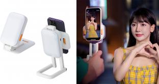 Produktbild CamRock Live Stream LED-Lampe mit Smartphone-Halterung (Ringleuchte)