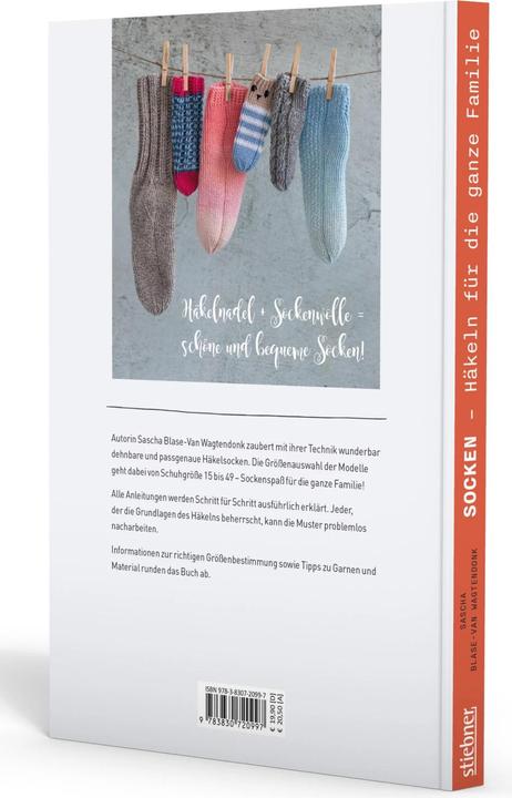 Immagine prodotto Socken häkeln für die ganze Familie (Tedesco, Sascha Blase-Van Wagtendonk, 2024)