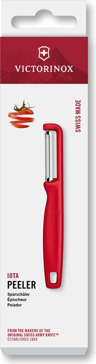Actual product image Victorinox Iota Peeler, serrated, double-edge, red