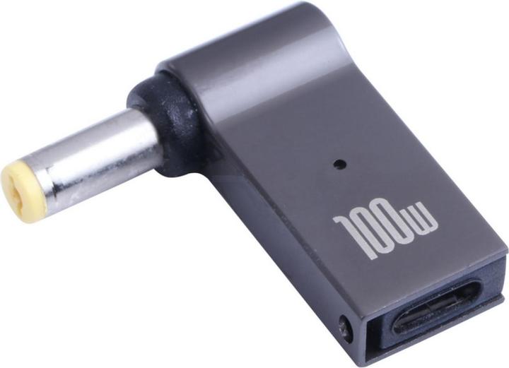 Actual product image PowerGuard USB-C to Notebook Charger Adapter DC Barrel (5.5 x 1.7 mm) (100 W)
