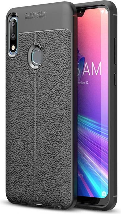 Actual product image Screenguard Asus Zenfone Max Pro M2 Case Leather Design TPU Cover (Asus Zenfone Max Pro (M2))