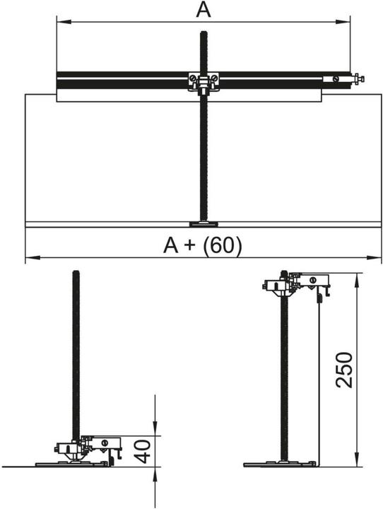 Actual product image OBO Bettermann OBO OKA-G40040240FBR Branch on right for OKA-G+OKA-W St FS (46 cm)