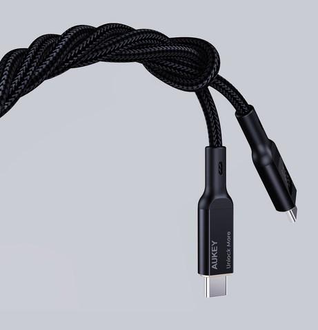 Actual product image Aukey USB C — USB C (1.80 m, USB 2.0)