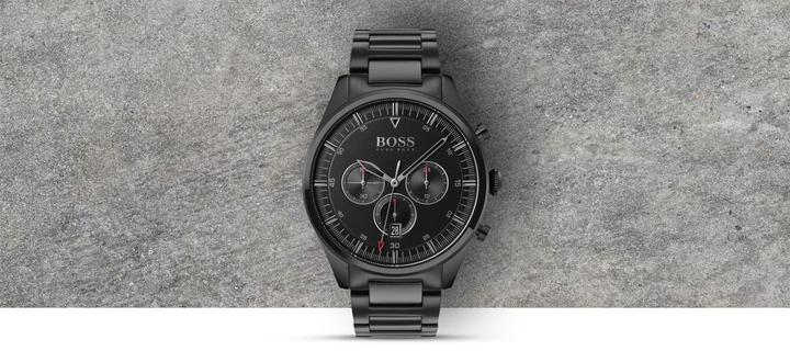 Actual product image Hugo Boss Pioneer (Analogue wristwatch, Chronograph, 44 mm)