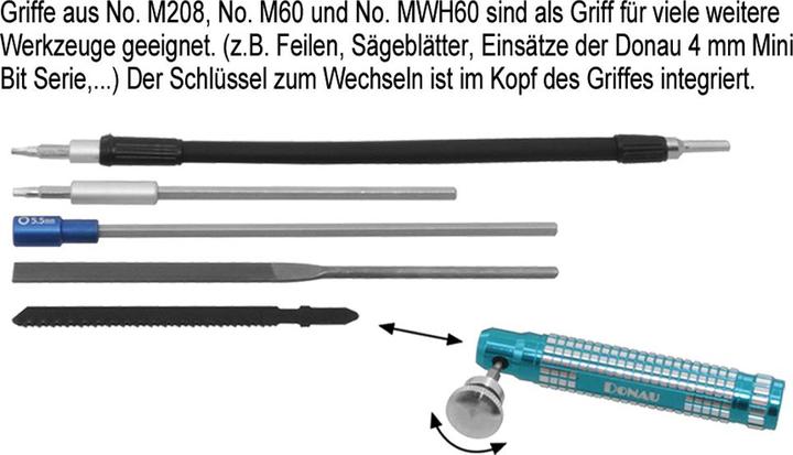 Actual product image Donau Professional hand saw set 8 pcs.