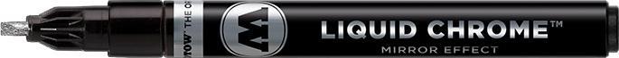 Image du produit Molotow LIQUID CHROME™ Crayon calligraphie acrylique argenté 3,0 mm, 1 pc. (Noir, 3 mm, 1 x)