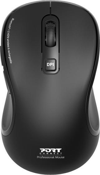 Actual product image Port Designs Souris Bluetooth & 2,4Ghz rech. USB A&C Essential (Wireless)