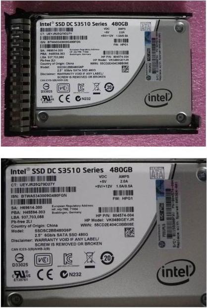Produktbild HPE SSD 480GB SATA Interface (480 GB, 2.5")