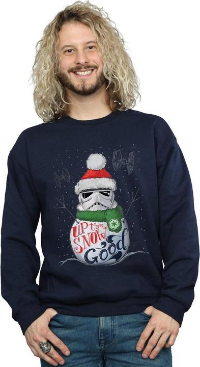 Actual product image Star Wars Mens Stormtrooper Up To Snow Good Sweatshirt (XL)