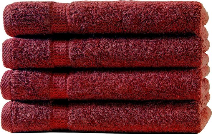 Actual product image Casativo Set of 4 towels bordeaux (100 x 50 cm)