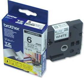 Produktbild Brother TZe-211 (0.60 cm, Weiss, Schwarz)