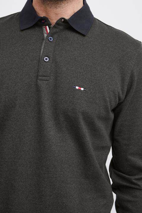 Actual product image FQ1924 FQPETER two tone polo pique LS 21900726 (3XL)