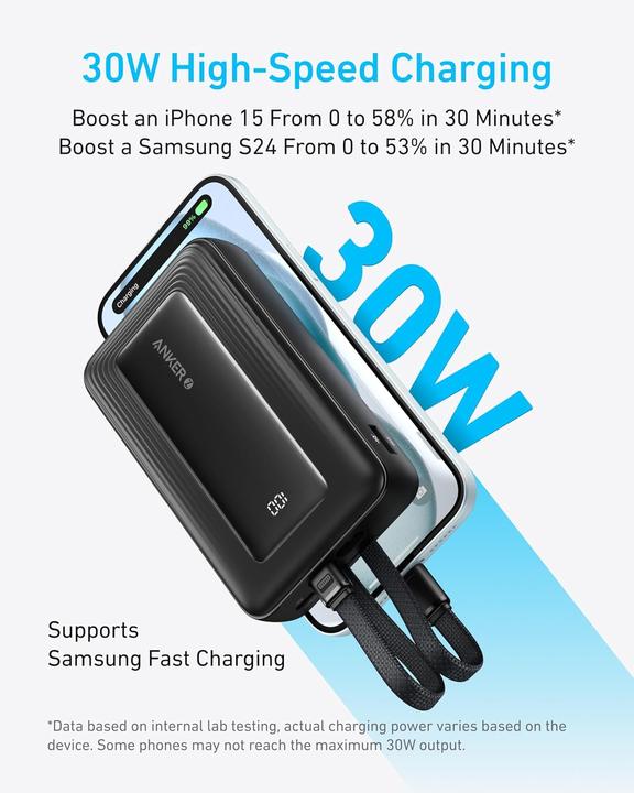 Immagine prodotto Anker Banca di energia 20K, 30W Nero (20000 mAh, 30 W)