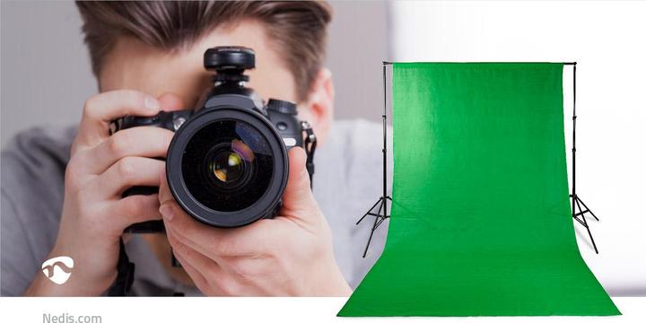 Immagine prodotto Nedis Sfondo per studio fotografico 2,95 x 2,95 m Verde (295 cm, 295 cm)