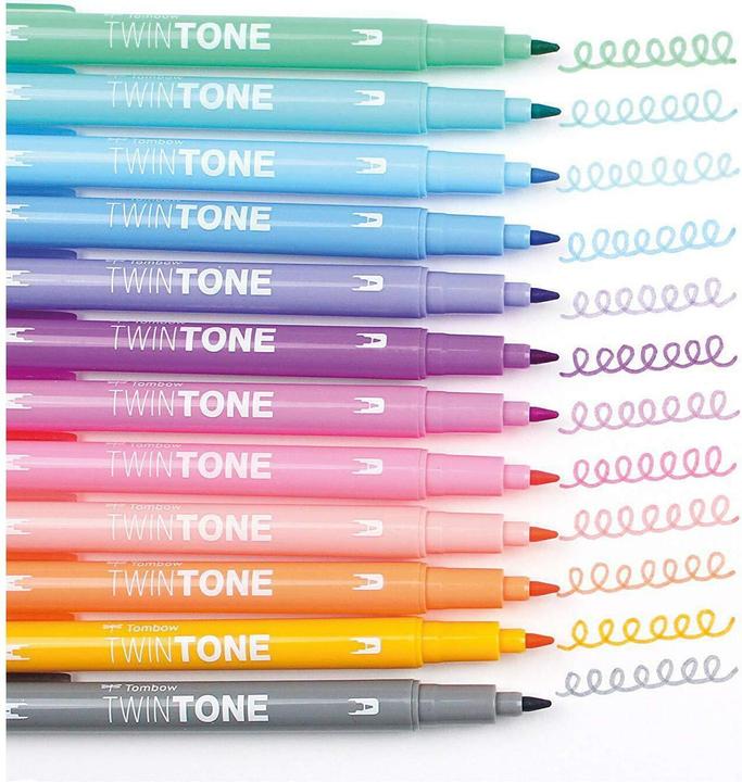 Actual product image Tombow TwinTone (Multicoloured, 12 x)