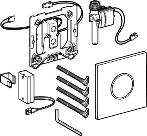Image du produit Geberit Commande d'urinoir HyTronic Sigma 10 touchless infrarouge fonctionnement sur batterie