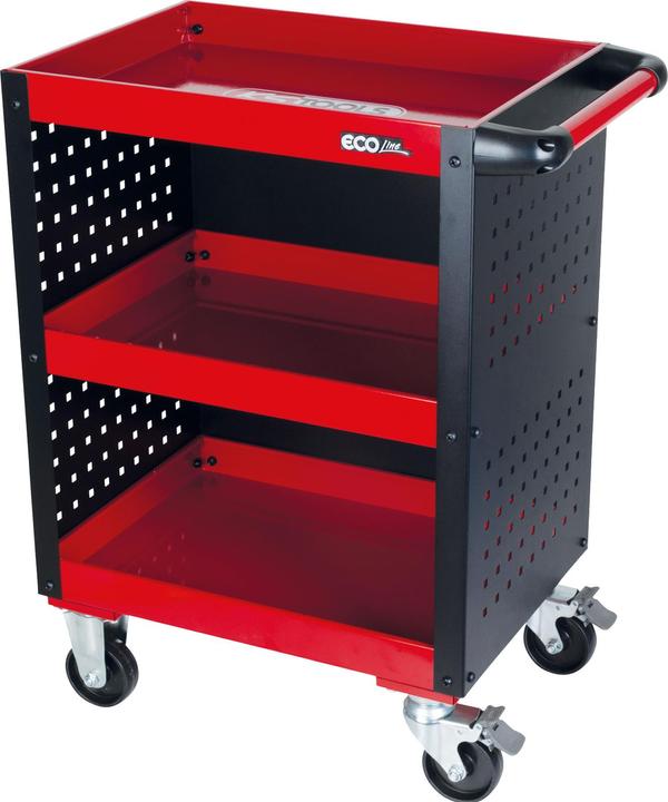 KS Tools ECOline workshop service trolley, with perforated panel cladding, max. load 150 kg (1 x)