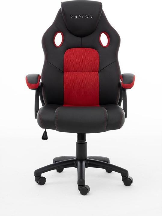 Produktbild Raptor Gaming Stuhl GS-40 PU + Fabric schwarz/rot