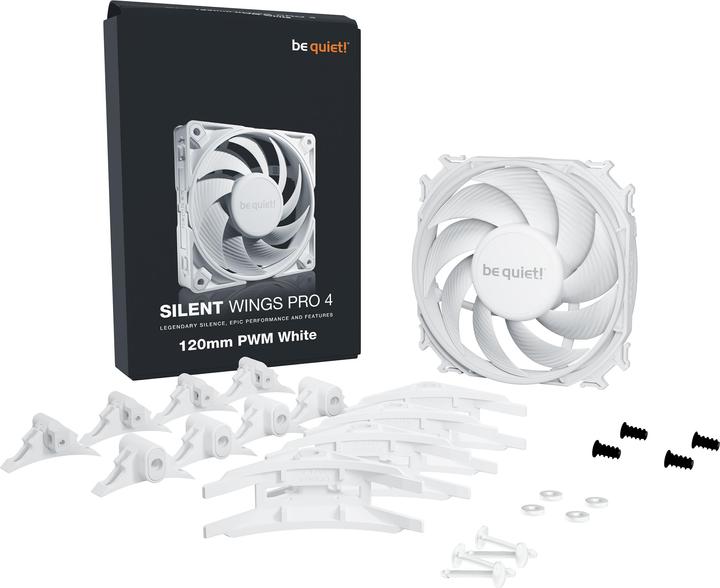 Produktbild be quiet! SILENT WINGS PRO 4 White 120mm PWM (120 mm, 1 x)