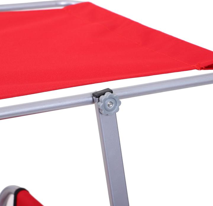 Produktbild Outsunny Sonnenliege mit Sonnenschutz (187 cm)
