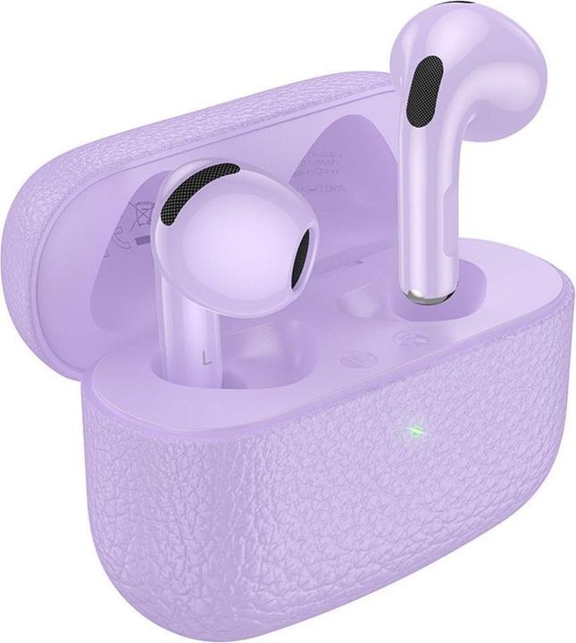 Produktbild Hoco Wireless headphones wireless earphones bluetooth TWS EQ15 purple (6 h, Kabellos)